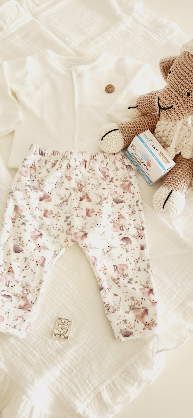 Conjunto de Micro Plush con Estampa Animalitos del Bosque