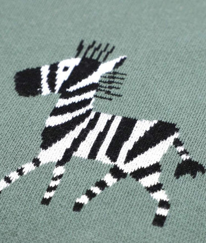 Manta tejida estampada